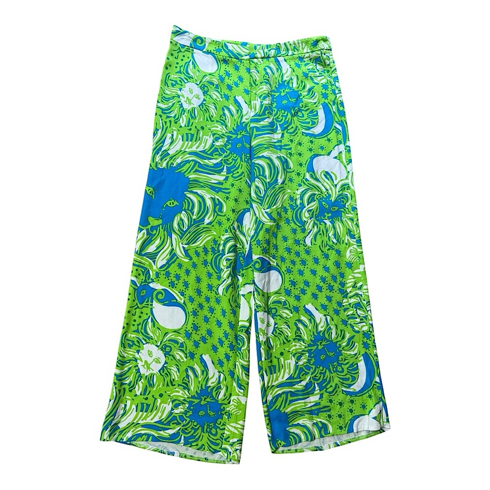 Lilly Pulitzer Bianca Roar Of The Jungle Wide Leg Pants size 6 74897